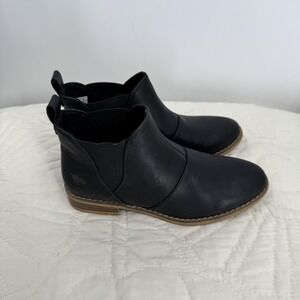 NEW Rocket Dog Maylon 2 Womens 6.5 Black Chelsea Ankle Booties Low Block Heel